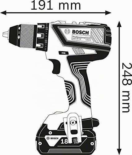 Bosch GSR 18V-28 perceuse-visseuse 18V 2 batteries 2Ah