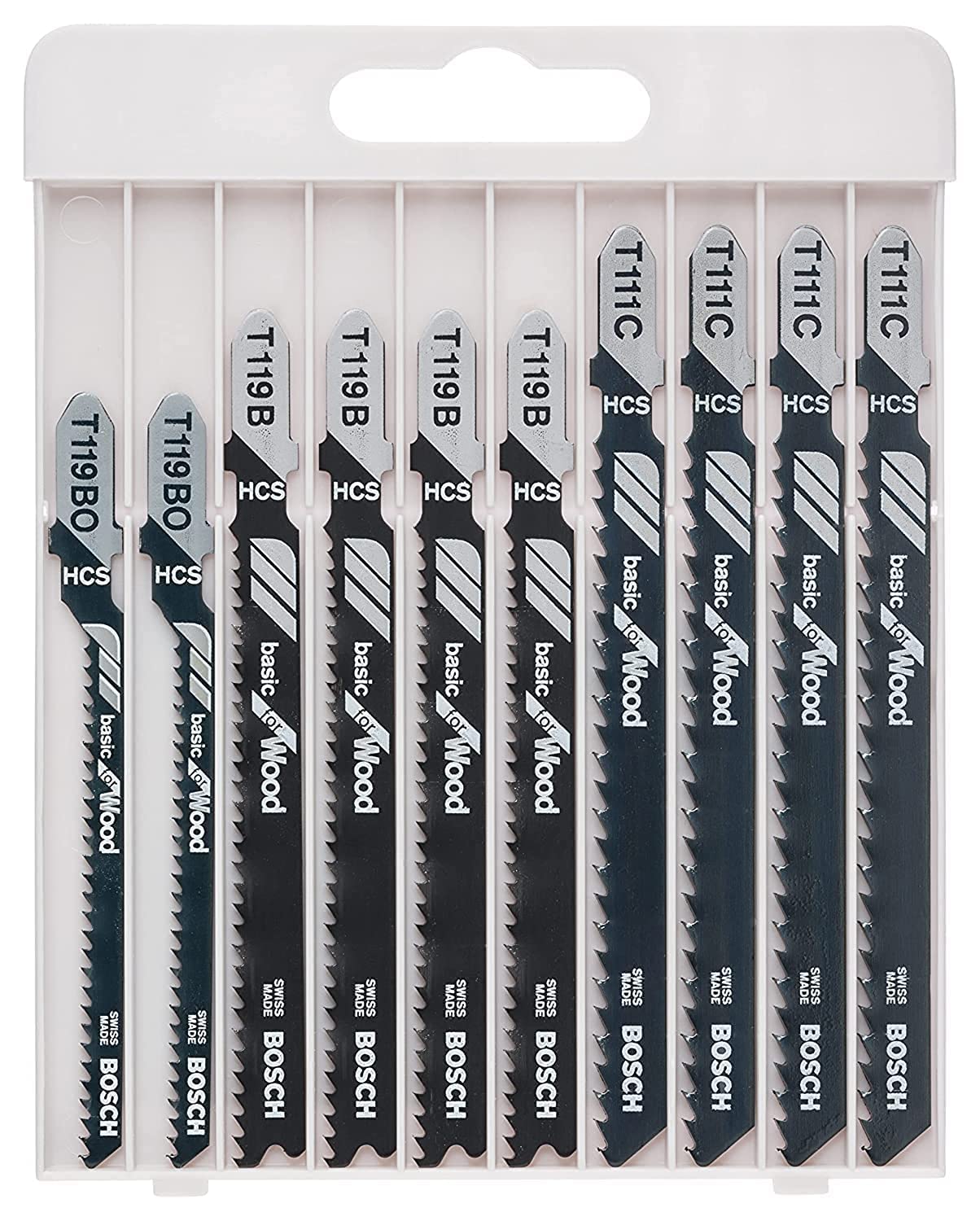 Bosch Kit 10 Lames Scie Sauteuse Bois T 119 / T 111 C