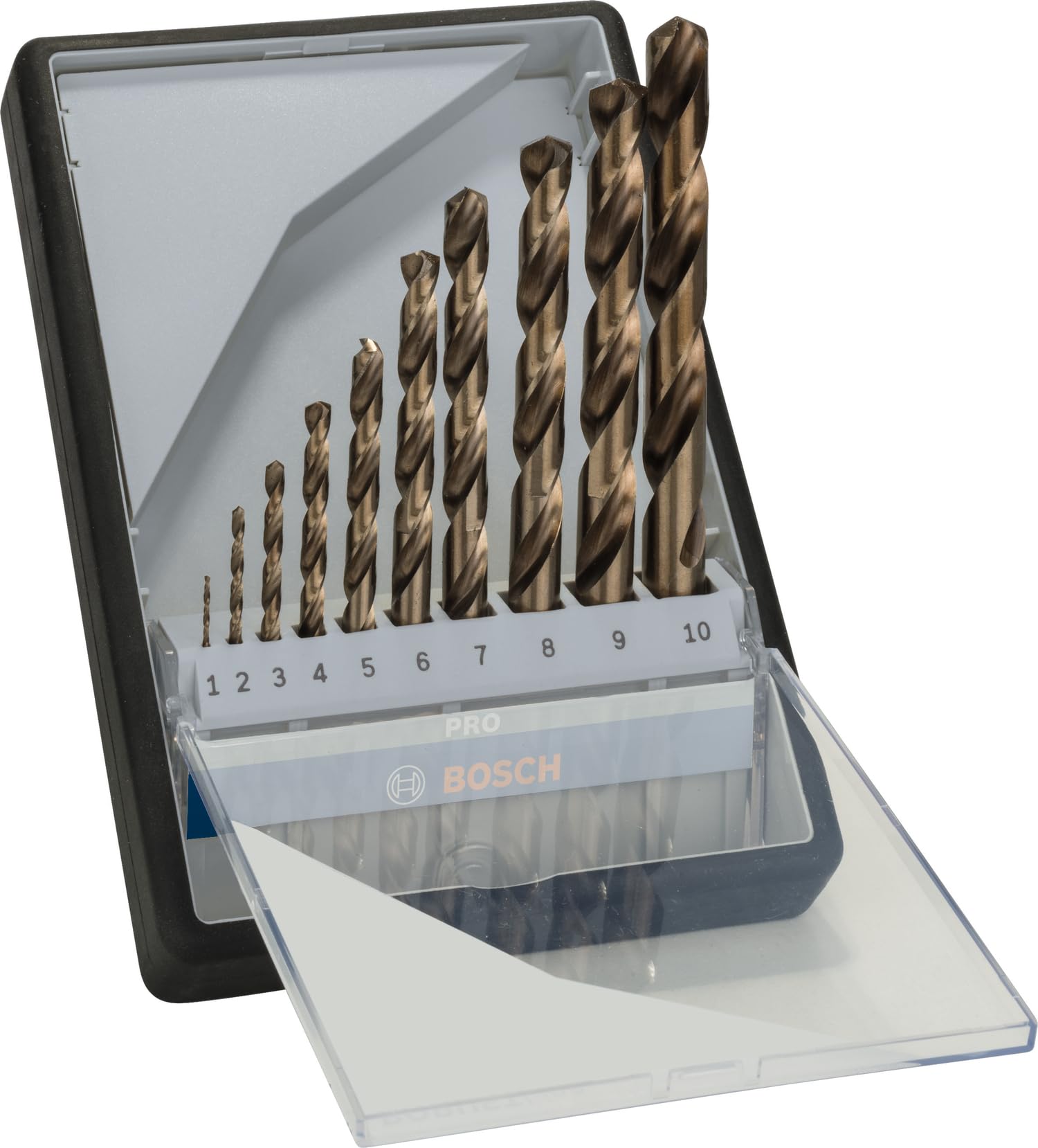 Bosch Forets coffret PRO Inox HSS-Co 10 pces 1-10 mm