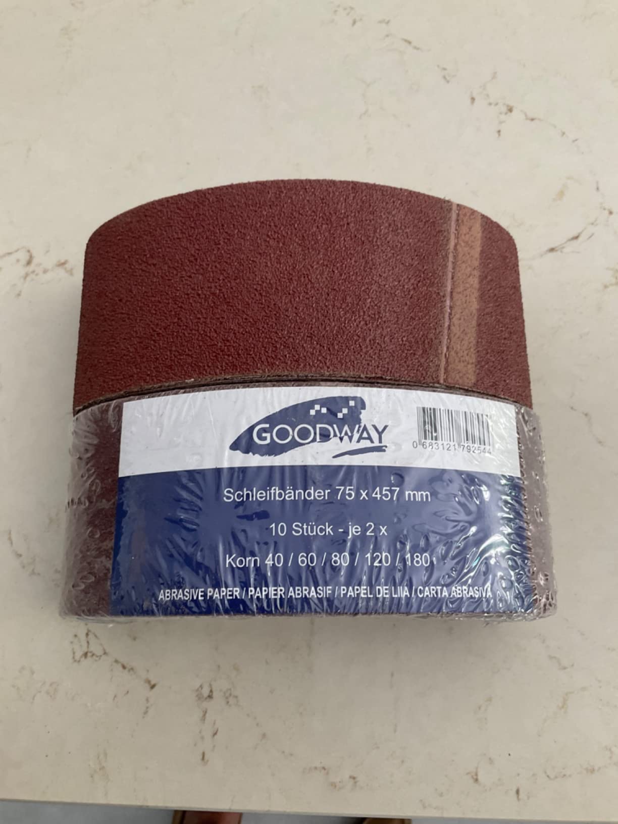Bosch Kit 9 Bandes Abrasives 75x533 mm Grain 60/80/100