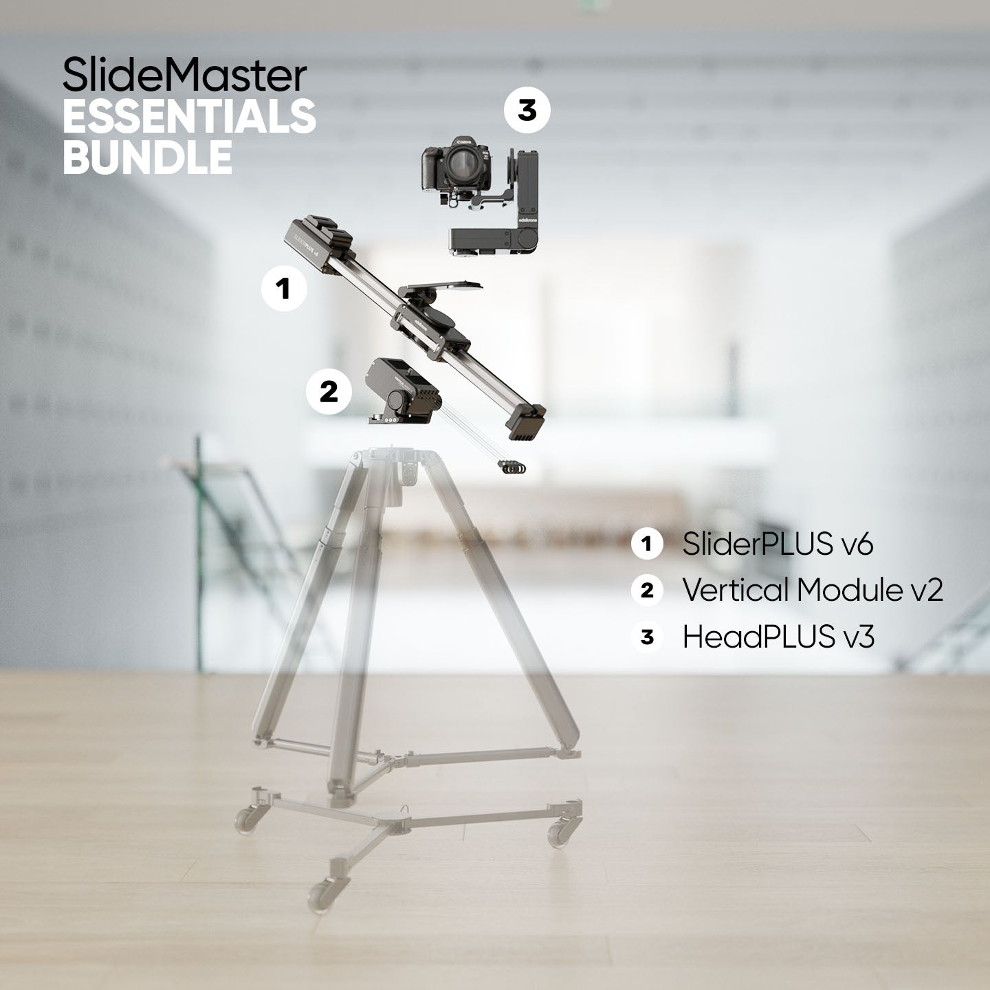 Edelkrone SlideMaster Essentials kit slider HeadPLUS