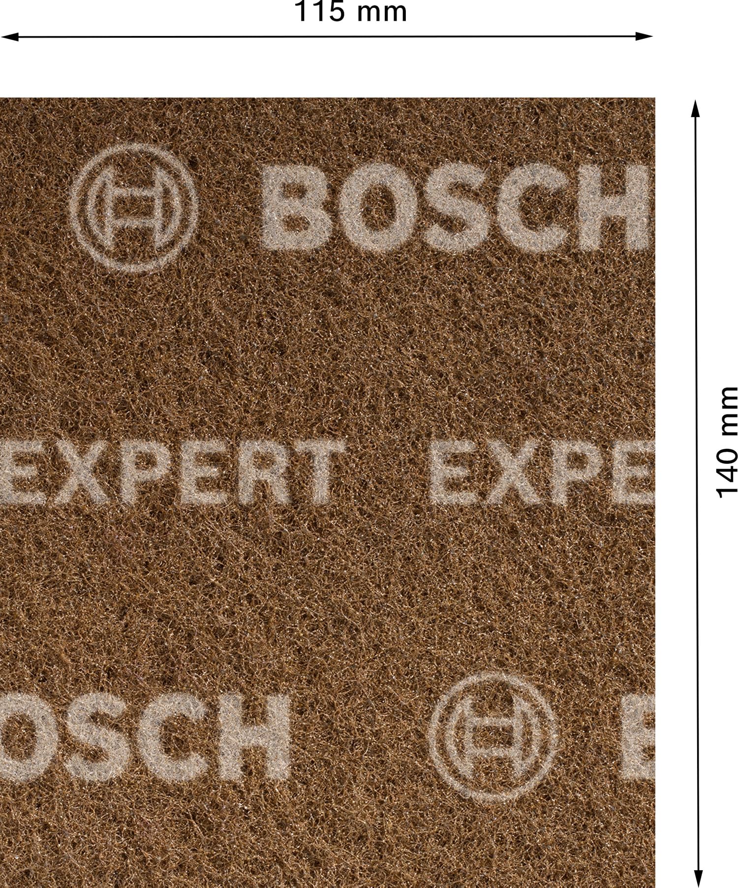 Bosch EXPERT N880 Tampons non-tissé 115x140 mm Gros A x2