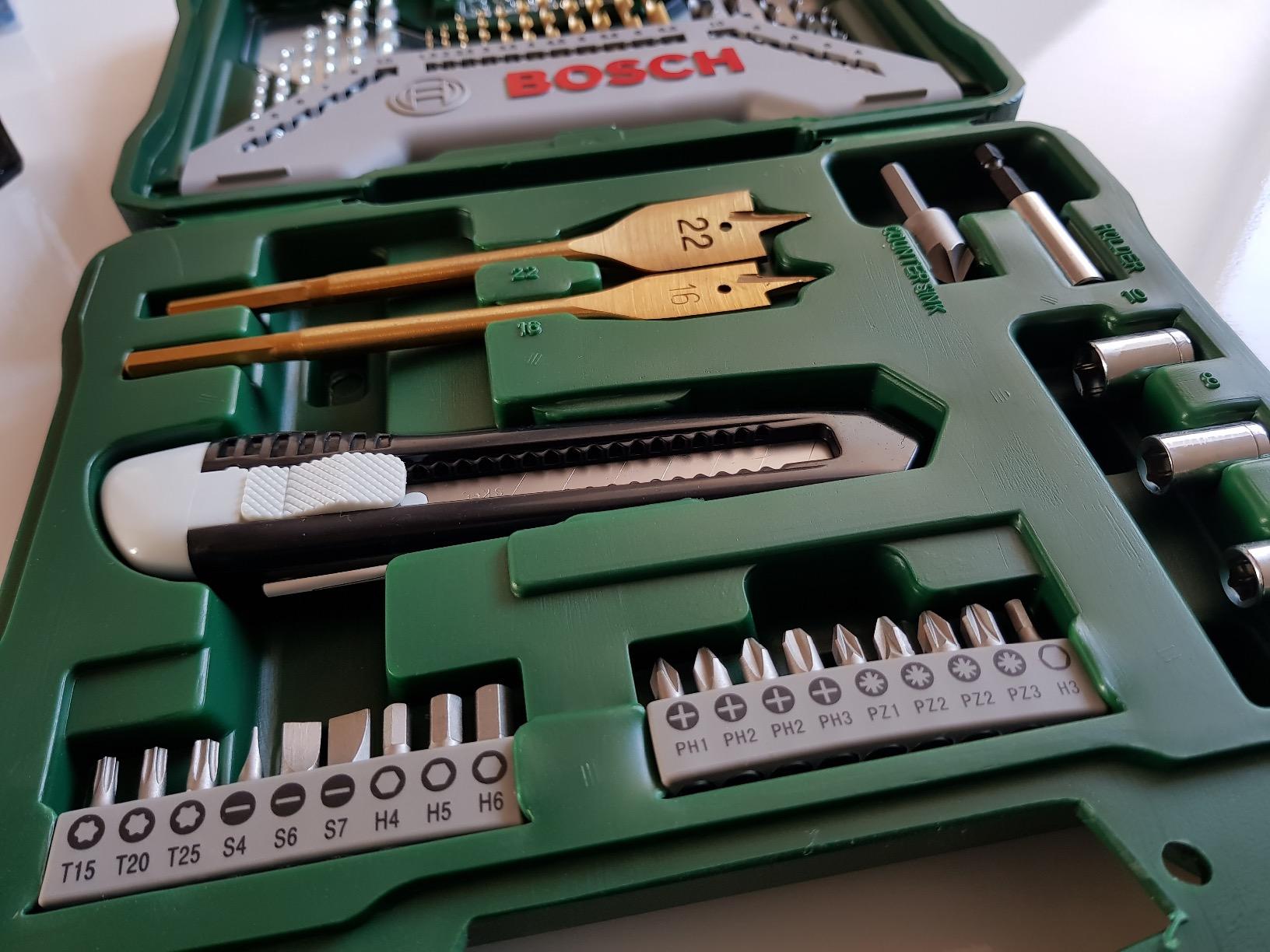Bosch X-Line coffret forets embouts 50 pièces titane