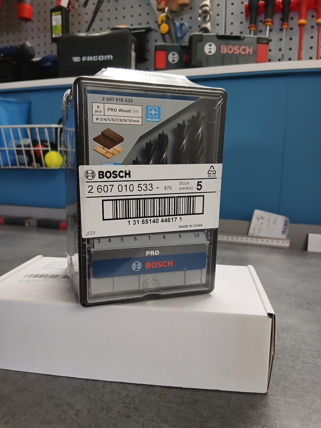 Bosch PRO Wood coffret forets bois 8 pcs 3-10 mm