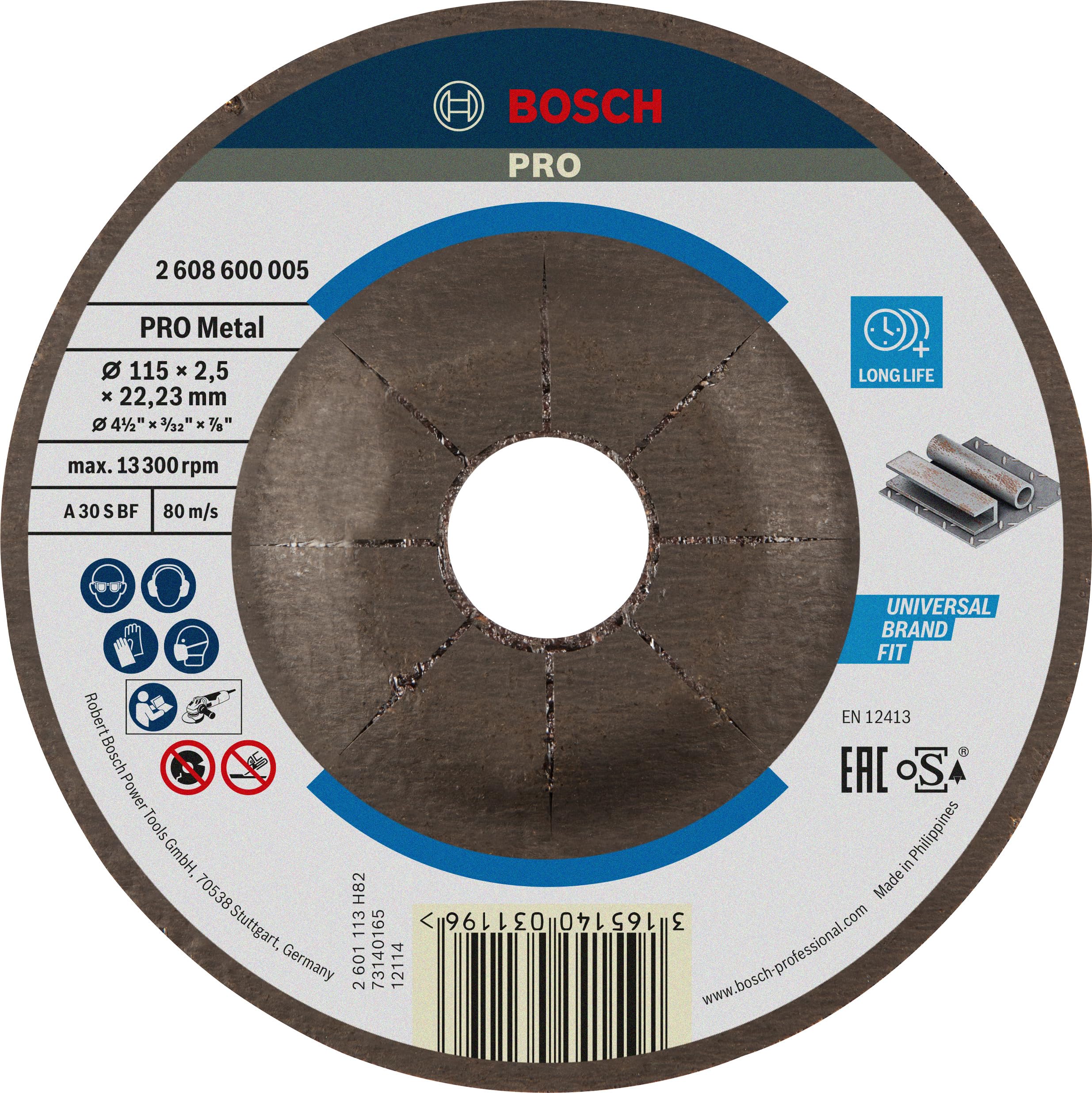 Bosch PRO Metal disque à tronçonner acier 230x3 mm