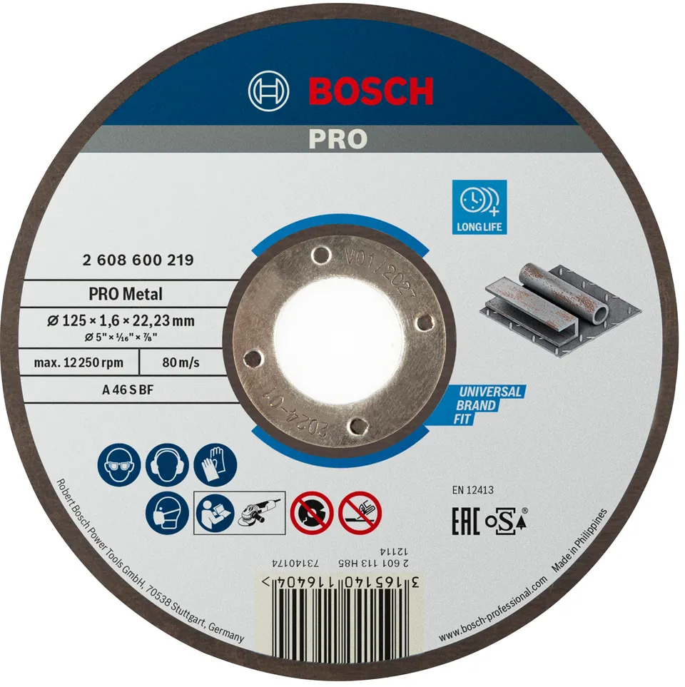 Bosch PRO Metal disque à tronçonner métal 125 mm