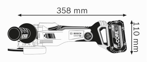 Bosch Professional GWX 18V-15 SC meuleuse angulaire X-Lock