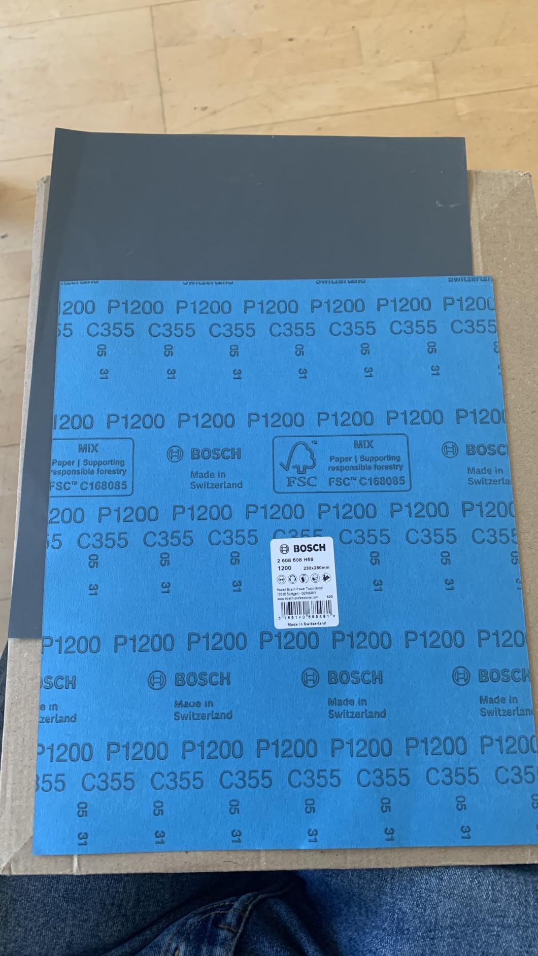 Bosch PRO C355 feuille abrasive 230x280 mm grain 1200