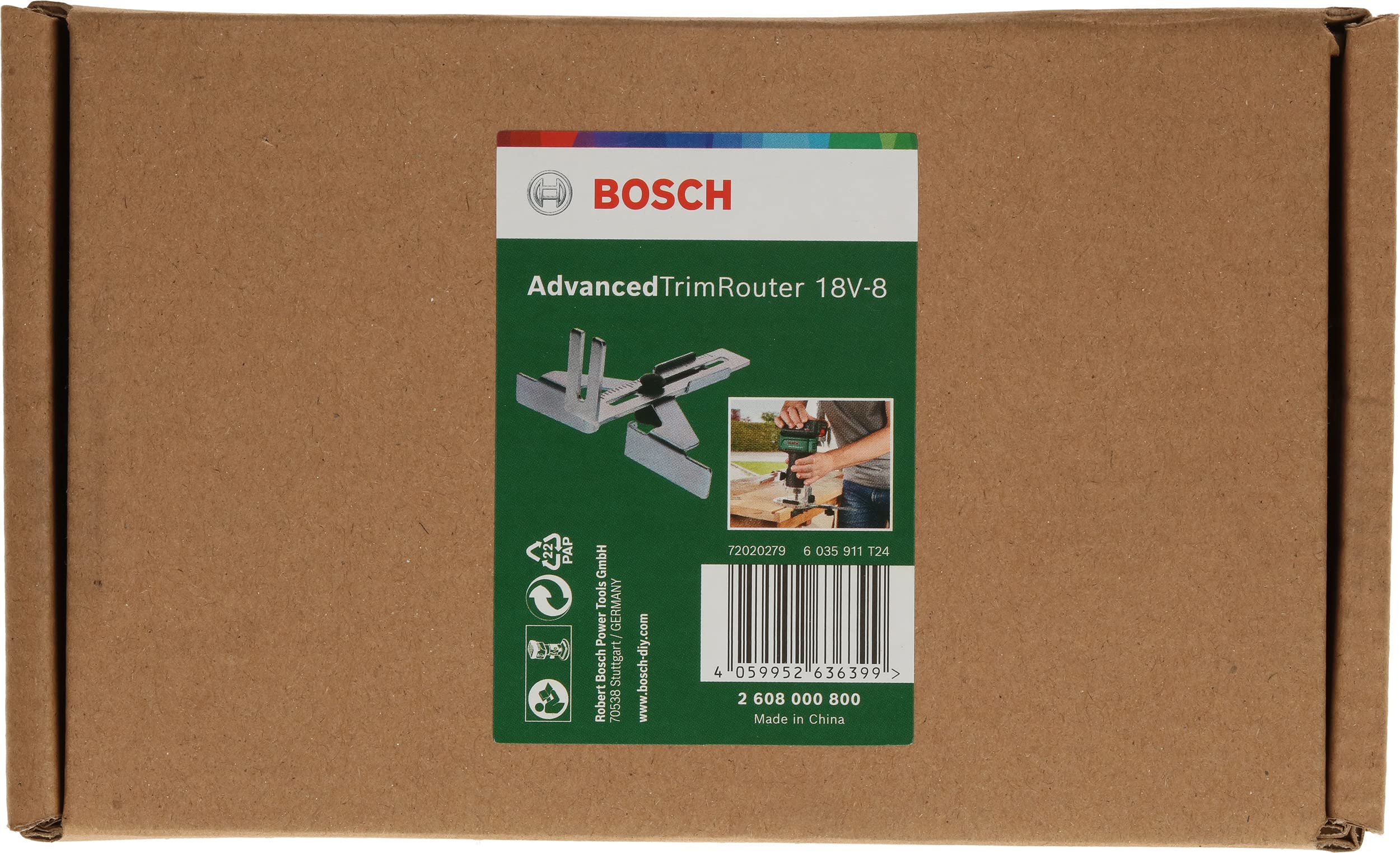 Bosch butée parallèle affleureuse Advanced TrimRouter 18V-8