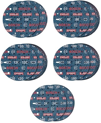 Bosch Expert O780 disque abrasif 150 mm 55 pièces assortiment
