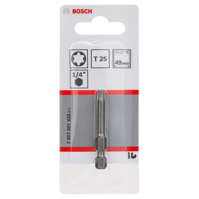 Bosch embout vissage Torx T25 49mm extra-dur