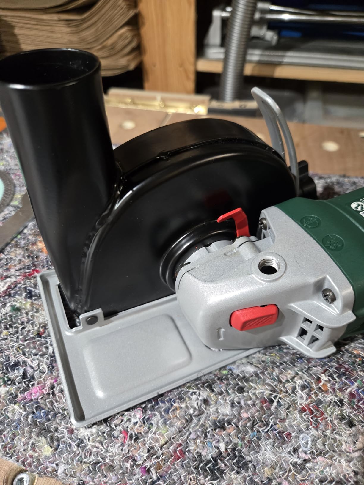 Bosch Glissières guidage raccord aspiration 115 mm meuleuse
