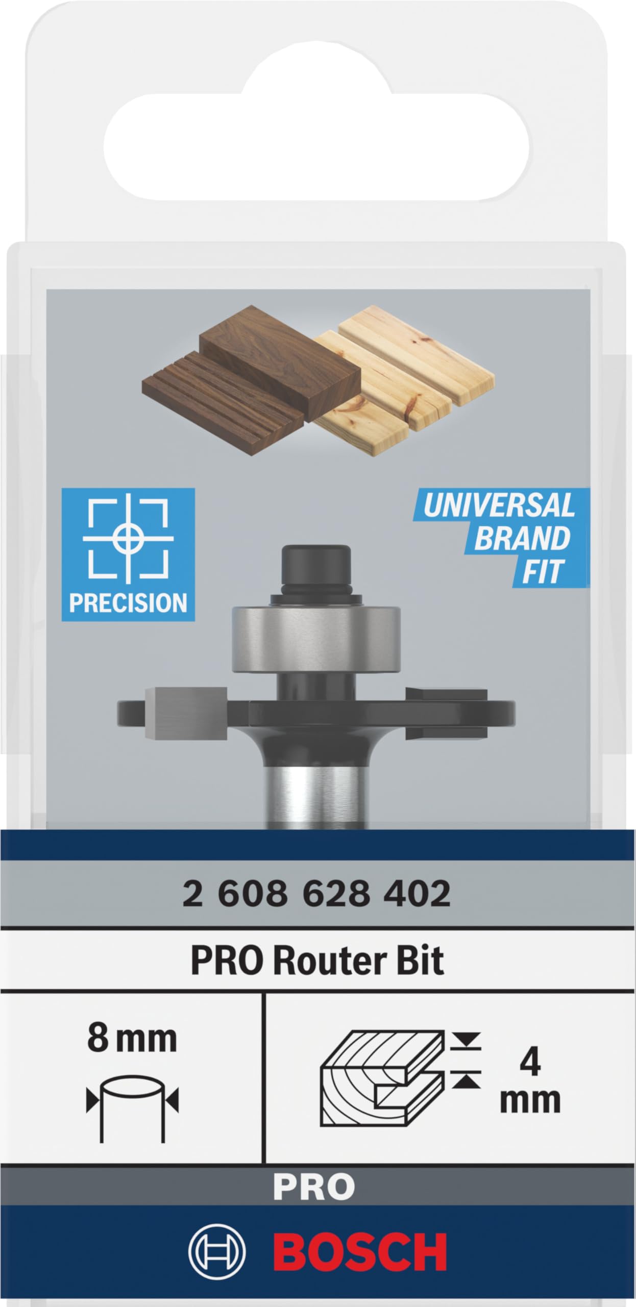 Bosch Fraise à rainurer PRO 8 mm 32 mm bois