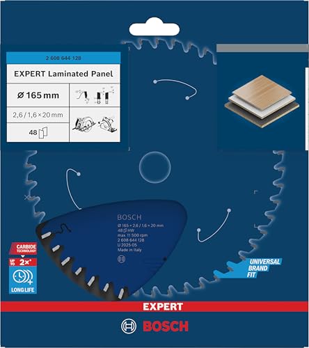 Bosch Expert Laminated Panel lame scie circulaire 165x20 T48