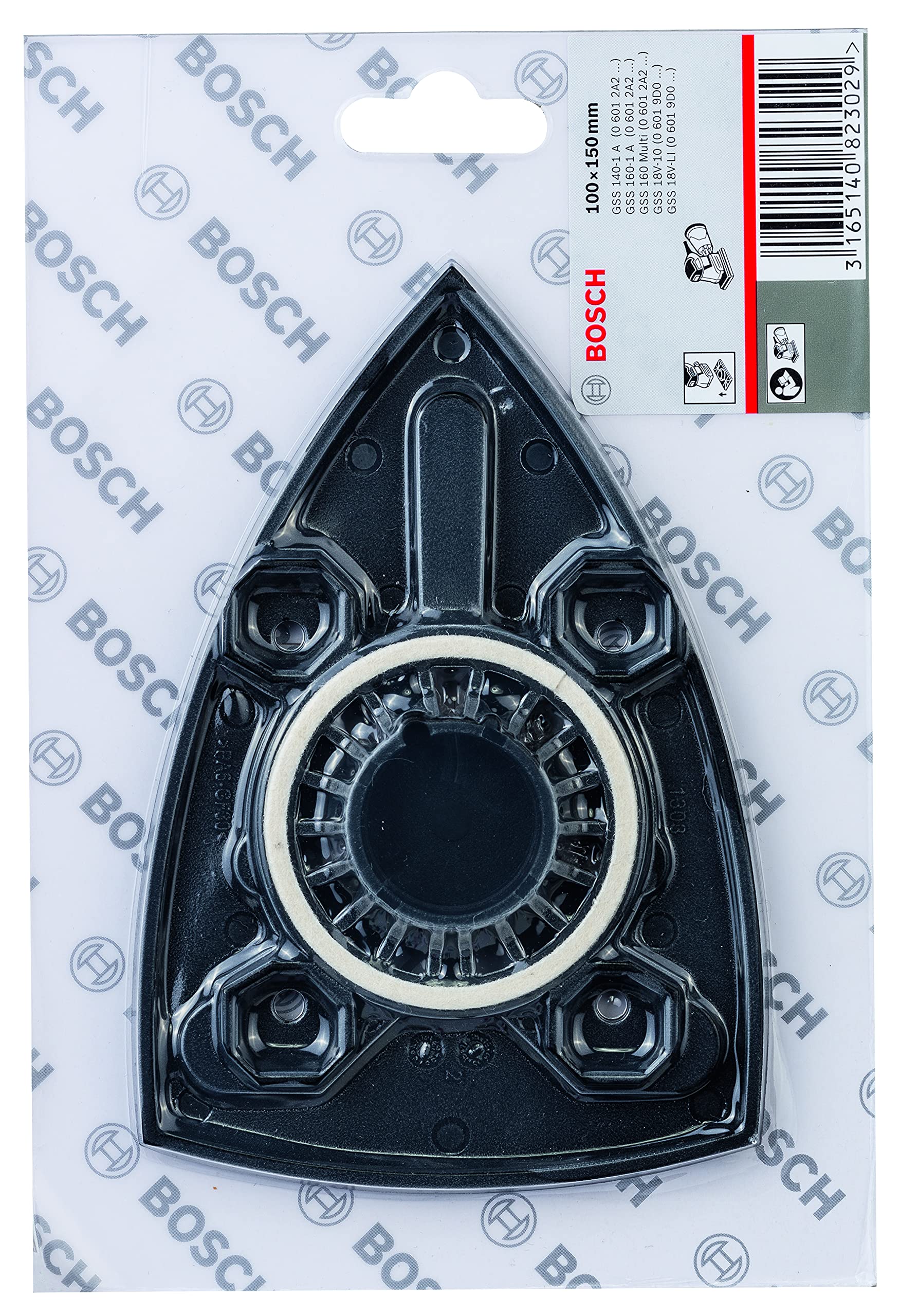 Bosch PRO plateau ponçage 110x150 mm vibrant