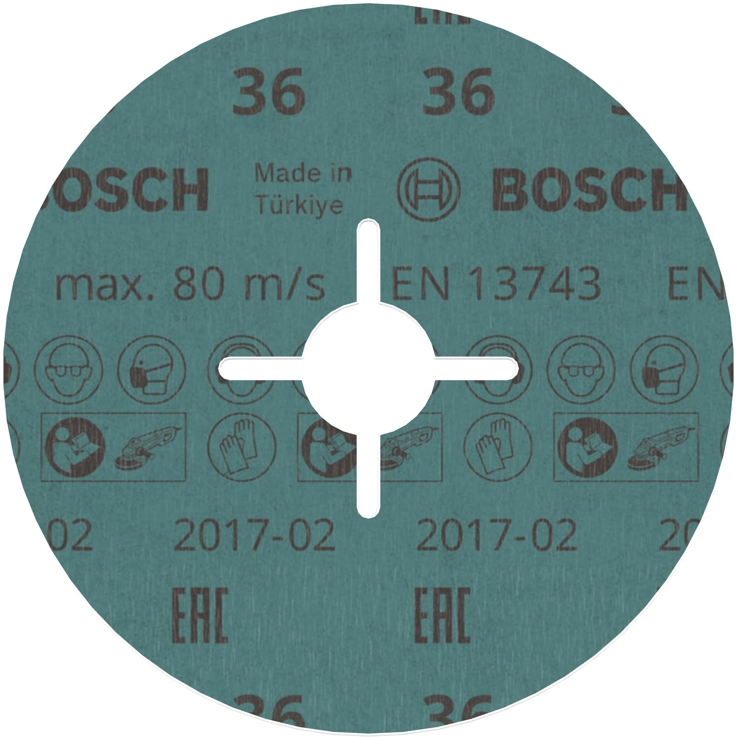Bosch PRO R780 disque fibres 125 mm G36 métal inox