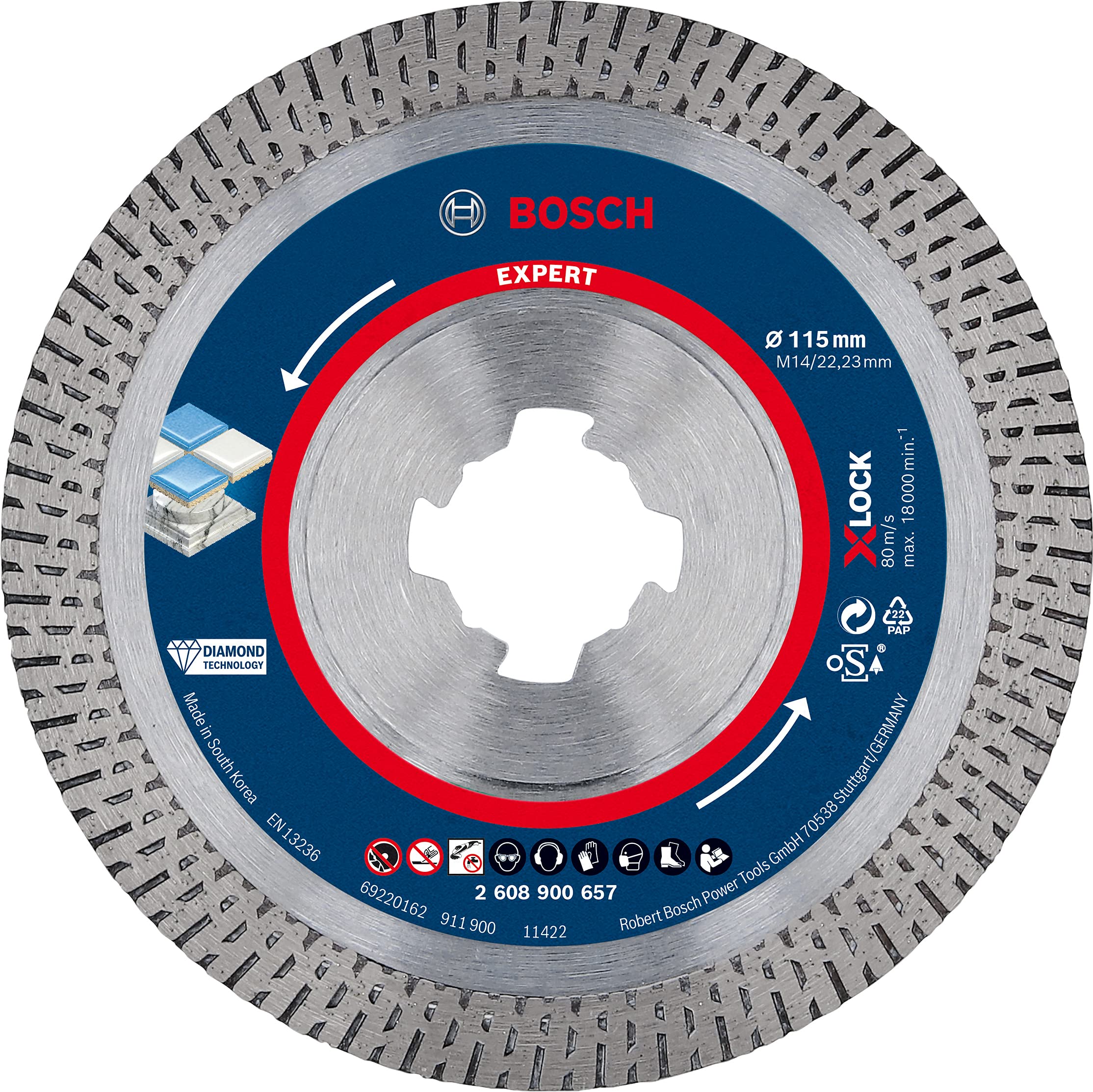 Bosch Expert HardCeramic disque diamant 125 mm carrelage dur