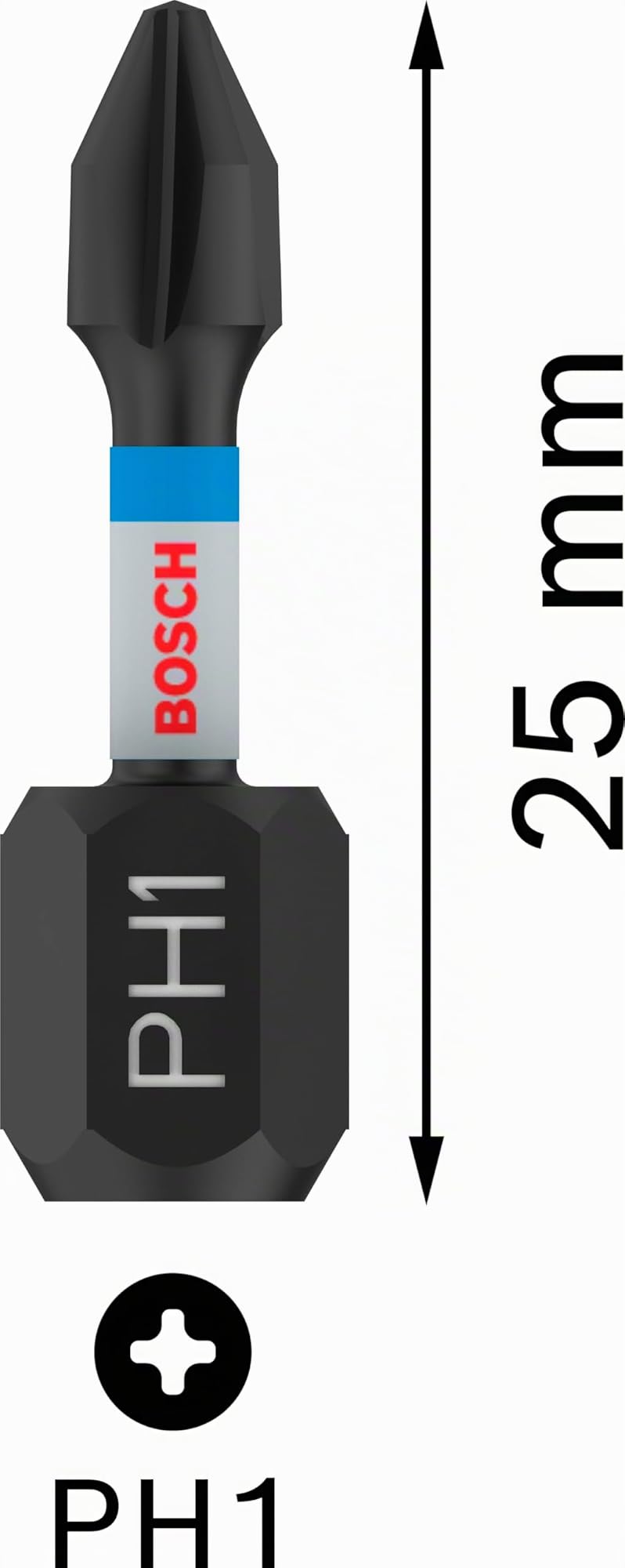 Bosch Embouts Impact Control PH1 25mm x2