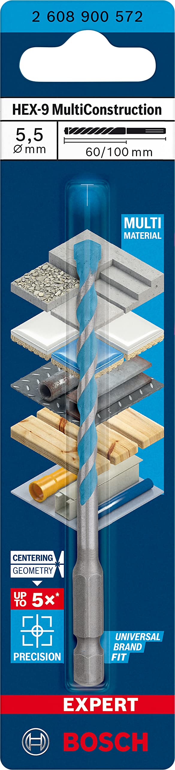 Bosch EXPERT HEX-9 foret multi 5,5 mm béton carrelage