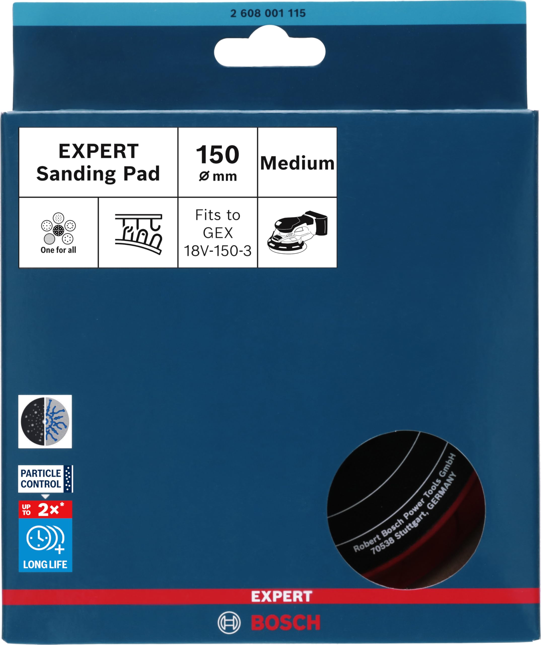 Bosch EXPERT plateau ponçage 150 mm souple multi-trous